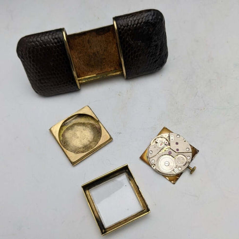 英国ヴィンテージ 動作良好 マッピン&ウェッブ パースウォッチ 機械式 17石 レザーケース